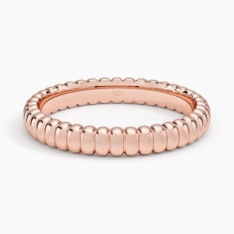 Petra Textured Ring in 14K Rose Gold