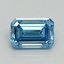 1.08 Ct. Fancy Vivid Blue Emerald Lab Grown Diamond