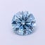 1.51 Ct. Fancy Vivid Blue Round Lab Grown Diamond