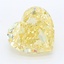 8.61 Ct. Fancy Intense Yellow Heart Lab Grown Diamond