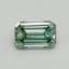 0.45 Ct. Fancy Vivid Green Emerald Lab Grown Diamond