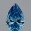 3.02 Ct. Fancy Vivid Blue Pear Lab Grown Diamond