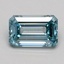 1.01 Ct. Fancy Intense Blue Emerald Lab Grown Diamond