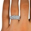 The Velika Ring, smallzoomed in top view on a hand