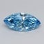 3.10 Ct. Fancy Vivid  Blue Marquise Lab Grown Diamond