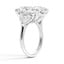 Heart-Shaped Three Stone Diamond Ring, smallside view