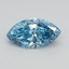 0.49 Ct. Fancy Vivid Blue Marquise Lab Grown Diamond