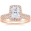 14K Rose Gold Odessa Diamond Ring (1/5 ct. tw.) with Sonora Diamond Ring (1/8 ct. tw.)