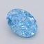 1.05 Ct. Fancy Vivid  Blue Oval Lab Grown Diamond
