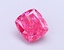 1.29 Ct. Fancy Vivid Pink Cushion Lab Grown Diamond