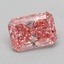 1.51 Ct. Fancy Vivid  Pink Radiant Lab Grown Diamond