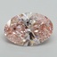5.11 Ct. Fancy Intense Pink Oval Lab Grown Diamond