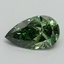 1.18 Ct. Fancy Vivid Pacific Green Pear Lab Grown Diamond