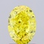 1.14 Ct. Fancy Vivid Yellow Oval Lab Grown Diamond