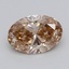 1.02 Ct. Fancy  Brown Oval Lab Grown Diamond