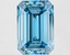 3.61 Ct. Fancy Vivid Blue Emerald Lab Grown Diamond