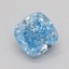 0.33 Ct. Fancy Vivid  Blue Cushion Lab Grown Diamond
