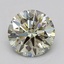 1.08 Ct. Light  Green Round Lab Grown Diamond