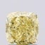 1.51 Ct. Fancy Intense  Yellow Cushion Lab Grown Diamond