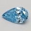 0.50 Ct. Fancy Vivid Blue Pear Lab Grown Diamond