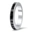 Channel Set Black Diamond Wedding Ring, smallside view