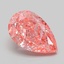 3.66 Ct. Fancy Vivid Pink Pear Lab Grown Diamond