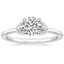 18K White Gold Mara Diamond Ring, smalltop view
