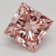 2.39 Ct. Fancy Vivid Pink Princess Lab Grown Diamond
