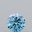 0.33 Ct. Fancy Vivid Blue Round Lab Grown Diamond