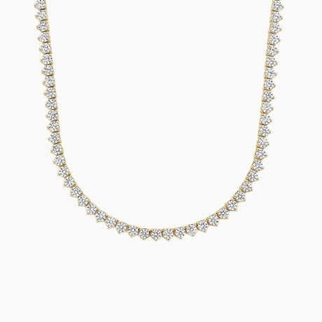 Perfect Three-Prong Lab Diamond Tennis Necklace (10 ct. tw.)