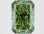 2.67 Ct. Fancy Vivid  Green Radiant Lab Grown Diamond