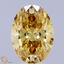 2.74 Ct. Fancy Intense Yellow Oval Lab Grown Diamond