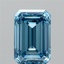 2.16 Ct. Fancy Vivid Blue Emerald Lab Grown Diamond