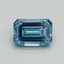 1.06 Ct. Fancy Vivid Blue Emerald Lab Grown Diamond