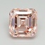 5.02 Ct. Fancy Vivid Pink Asscher Lab Grown Diamond