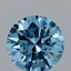 2.01 Ct. Fancy Vivid Blue Round Lab Grown Diamond