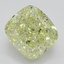 3.15 Ct. Fancy Light Yellow Cushion Diamond
