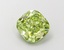 1.05 Ct. Fancy Vivid  Green Cushion Lab Grown Diamond