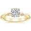 18K Yellow Gold Cleo Diamond Ring, smalltop view