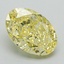 1.59 Ct. Fancy Intense Yellow Oval Lab Grown Diamond