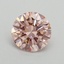 0.70 Ct. Fancy Intense Pink Round Lab Grown Diamond