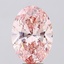 7.20 Ct. Fancy Vivid Pink Oval Lab Grown Diamond