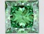 2.95 Ct. Fancy Vivid  Green Princess Lab Grown Diamond