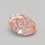0.57 Ct. Fancy Vivid Pink Oval Lab Grown Diamond
