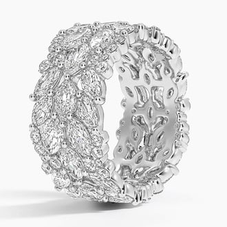 Nadia Eternity Lab Diamond Ring in Platinum