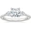 18K White Gold Adorned Opera Three Stone Diamond Ring (1/2 ct. tw.), smalltop view