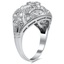 The Madyha Ring, smalltop view on a hand