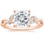 14K Rose Gold Willow Diamond Ring (1/8 ct. tw.), smalltop view