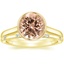 18K Yellow Gold Luna Ring with Astra Diamond Ring