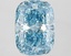 3.09 Ct. Fancy Vivid Blue Cushion Lab Grown Diamond